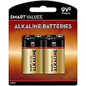 Smart Values&trade; 2-Pack 9V Maximum Power Alkaline Batteries