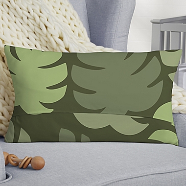 Jolly Jungle Sloth Personalized Lumbar Baby Velvelt Throw Pillow. View a larger version of this product image.