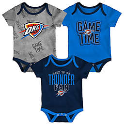 NBA 3-Piece Oklahoma City Game Time Short Sleeve Bodysuit Set