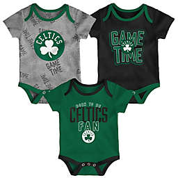 NBA 3-Piece Boston Celtics Game Time Short Sleeve Bodysuit Set