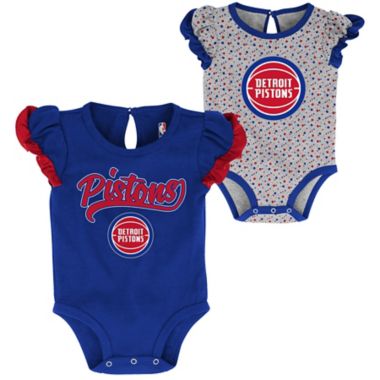 NBA 2-Piece Detroit Pistons Scream &amp; Shout Short Sleeve Bodysuit Set. View a larger version of this product image.