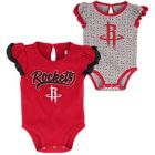 Alternate image 0 for NBA Size 18M 2-Piece Houston Rockets Game Time Short Sleeve Bodysuit Set