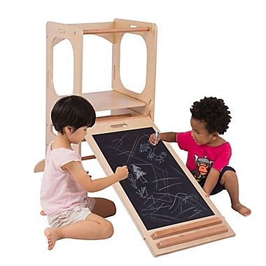 Cassarokids&reg; Climbing Play Tower with Chalkboard and Slide. View a larger version of this product image.