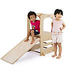 Alternate image 5 for Cassarokids&reg; Climbing Play Tower with Chalkboard and Slide