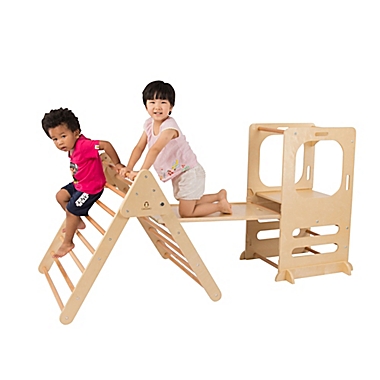 Cassarokids&reg; Climbing Play Tower with Chalkboard and Slide. View a larger version of this product image.