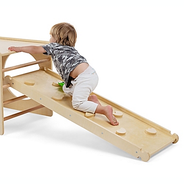 Cassarokids&reg; Reversible Wooden Pikler Climbing Ramp/Slide. View a larger version of this product image.