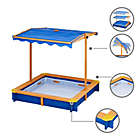 Alternate image 2 for Teamson Kids Outdoor Summer Sand Box in Blue