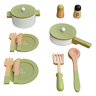 Teamson&copy; Kids Little Chef Frankfurt Wooden Cookware Set. View a larger version of this product image.