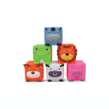 Edushape&reg; 6-Piece Soft &amp; Squeezy Critter Blocks. View a larger version of this product image.