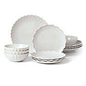 Lenox&reg; French Perle Scallop 12-Piece Dinnerware Set in White