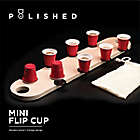 Alternate image 2 for Polished Wooden Mini Flip Cup Drinking Game