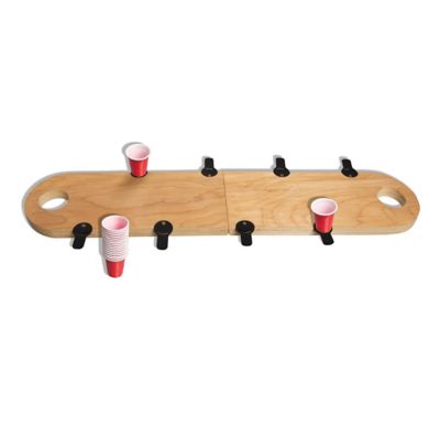 Polished Wooden Mini Flip Cup Drinking Game