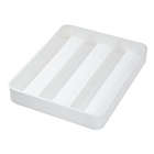 Alternate image 5 for Squared Away&trade; Expandable Recycled Plastic Utensil Tray in Bright White