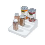 Squared Away&trade; 3-Tier Expandable Recycled Plastic Cabinet Organizer in Bright White