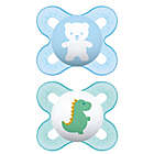 Alternate image 0 for MAM Start Newborn to 2M Pacifier in Blue/Green (2-Pack)
