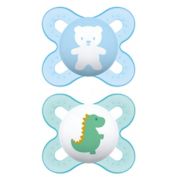 MAM Start Newborn to 2M Pacifier in Blue/Green (2-Pack)