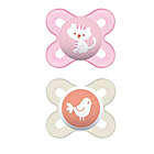 Alternate image 0 for MAM Start Size Newborn to 2 Months Pacifier in Pink/Purple (2-Pack)