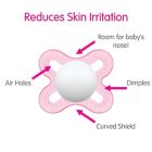 Alternate image 2 for MAM Start Tender Orthodontic Pacifier in Clear/Blue