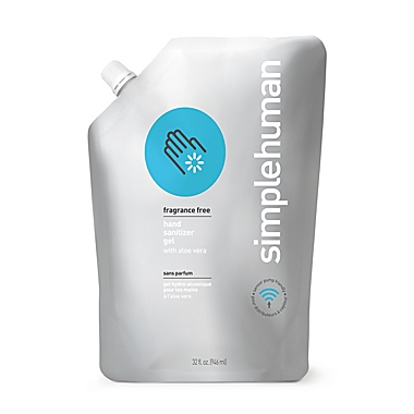 simplehuman&reg; 32 fl. oz. Unscented Hand Sanitizer Refill Pouch. View a larger version of this product image.