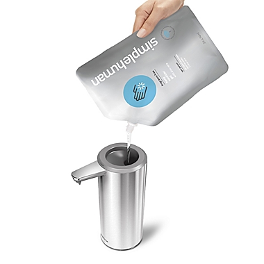 simplehuman&reg; 32 fl. oz. Unscented Hand Sanitizer Refill Pouch. View a larger version of this product image.