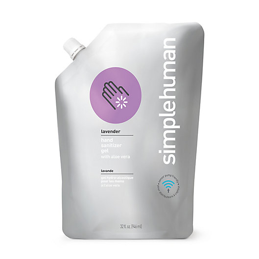 Alternate image 1 for simplehuman® 32 fl. oz. Hand Sanitizer Refill Pouch in Lavender