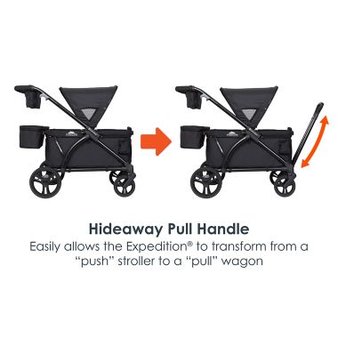 Baby Trend&reg; Expedition&reg; 2-in-1 Stroller Wagon Plus in Black. View a larger version of this product image.