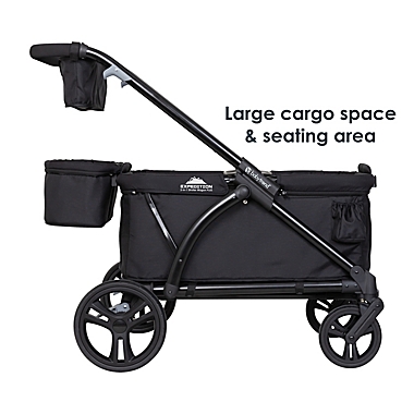 Baby Trend&reg; Expedition&reg; 2-in-1 Stroller Wagon Plus in Black. View a larger version of this product image.