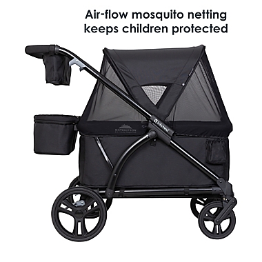 Baby Trend&reg; Expedition&reg; 2-in-1 Stroller Wagon Plus in Black. View a larger version of this product image.
