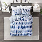 Alternate image 2 for CosmoLiving Tie Dye Cotton Printed 3-Piece King/California King Comforter Set in Blue