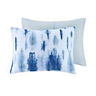 Alternate image 3 for CosmoLiving Tie Dye Cotton Printed 3-Piece King/California King Comforter Set in Blue