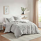 Alternate image 1 for INK+IVY Hayes Chenille Cotton 3-Piece Full/Queen Comforter Set in Grey