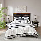 Alternate image 0 for INK+IVY Cole 3-Piece Cotton Jacquard Full/Queen Comforter Set in Black/White