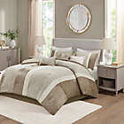 Alternate image 1 for Madison Park Atley 7-Piece Queen Comforter Set in Taupe/Brown
