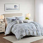 Alternate image 1 for Madison Park&reg; Schafer Cotton Clipped 5-Piece King/California King Comforter Set in Blue