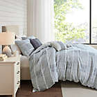 Alternate image 2 for Madison Park&reg; Schafer Cotton Clipped 5-Piece Full/Queen Comforter Set in Blue