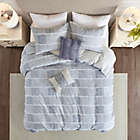 Alternate image 3 for Madison Park&reg; Schafer Cotton Clipped 5-Piece Full/Queen Comforter Set in Blue