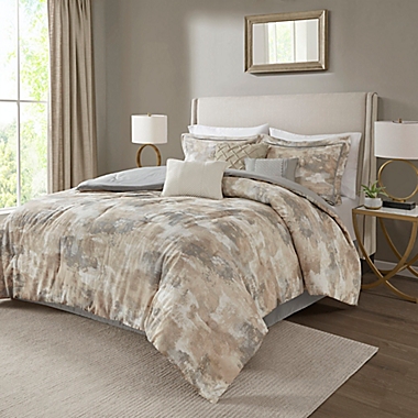 Madison Park Beacon 7-Piece Queen Comforter Set in Gray. View a larger version of this product image.