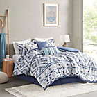 Alternate image 1 for Madison Park Harding Cotton 7-Piece King Comforter Set in Blue