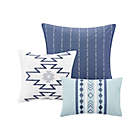 Alternate image 5 for Madison Park Harding Cotton 7-Piece King Comforter Set in Blue
