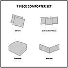 Alternate image 6 for Madison Park Bennett Jacquard 7-Piece King Comforter Set in Navy