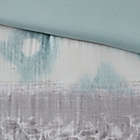 Alternate image 6 for Madison Park&reg; Lila Cotton 5-Piece King/California King Comforter Set in Aqua