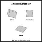 Alternate image 5 for Madison Park Bennett Reversible Jacquard 4-Piece Full/Queen Coverlet Set in Navy