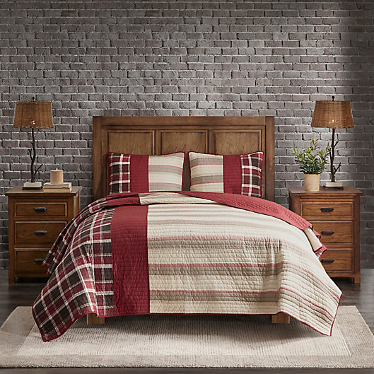 Alternate image 1 for Woolrich Valley 3-Piece Full/Queen Quilt Mini Set in Red