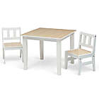 Alternate image 2 for Delta Children&reg; 3-Piece Table and Chair Set in Natural/White