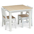 Alternate image 3 for Delta Children&reg; 3-Piece Table and Chair Set in Natural/White