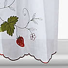 Alternate image 2 for Curtainworks Strawberry Garden Tailored Window Curtain Tier Pair in Red