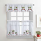Alternate image 4 for Curtainworks Strawberry Garden Tailored Window Curtain Tier Pair in Red