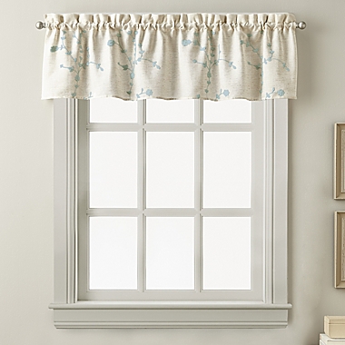 Curtainworks&reg; Lynette Window Valance in Aqua. View a larger version of this product image.