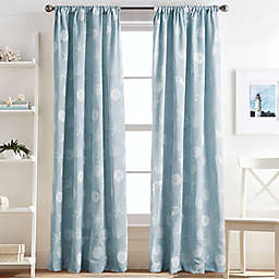 Curtainworks® Seashells Rod Pocket Window Curtain Panel Collection