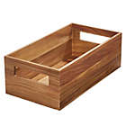 Alternate image 5 for Squared Away&trade; Large Acacia Wood Storage Bin with Handles